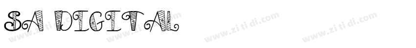 sa digital字体转换